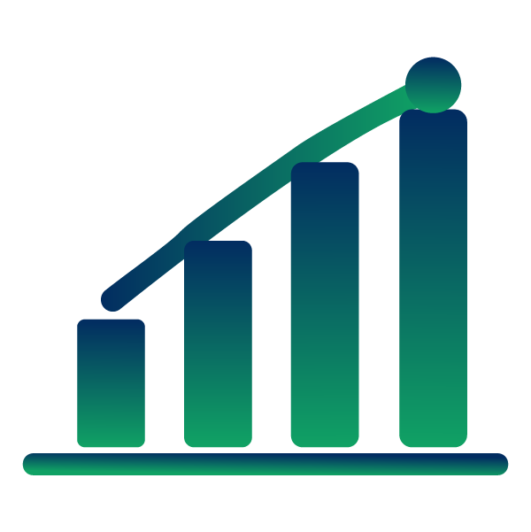 Freight performance analytics icon